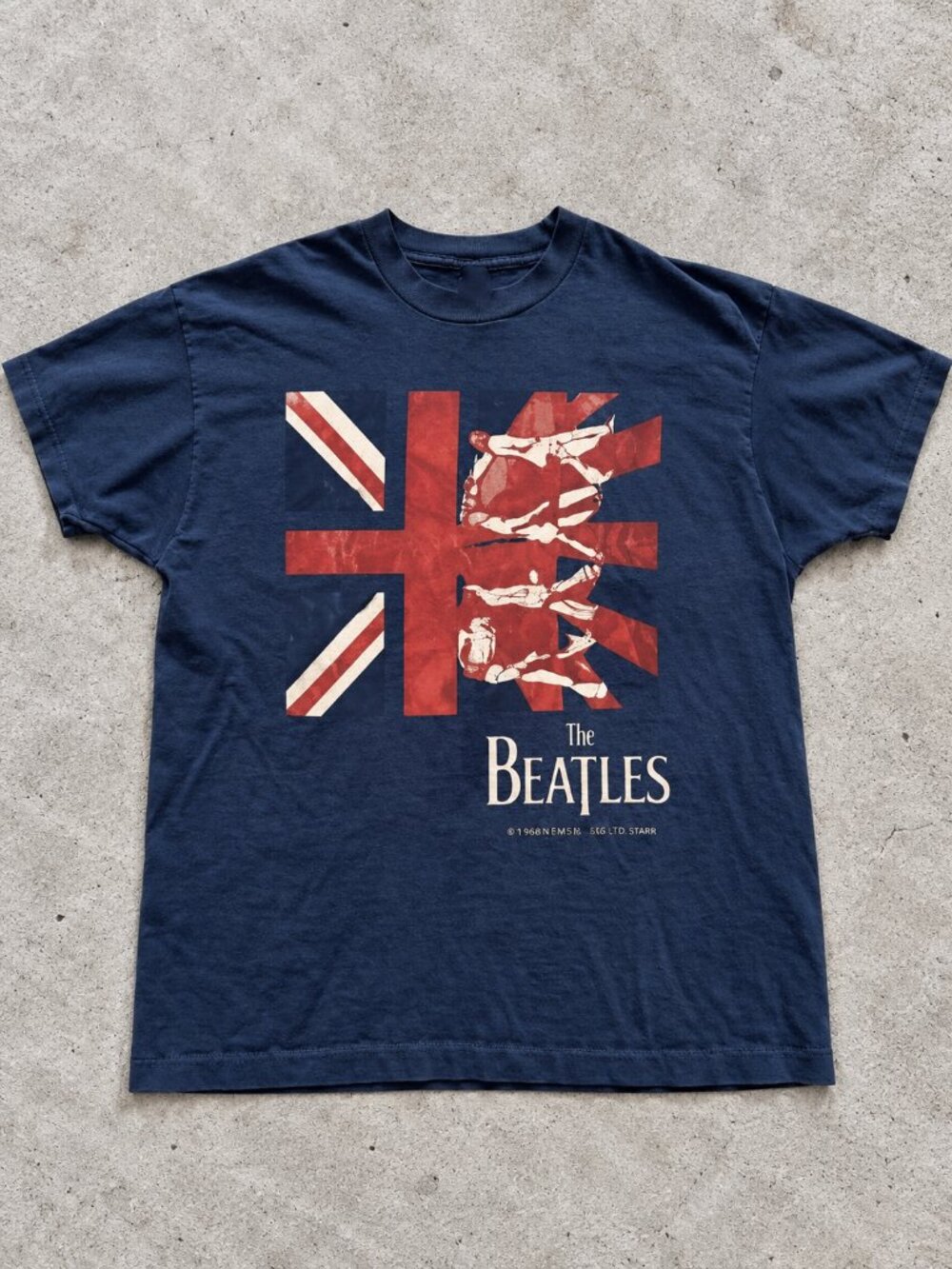 The Beatles Navy Blue Graphic T-Shirt
